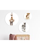 Set Muurcirkels Forex Safari Dieren Little Dreamzzz baby