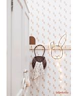 Kinderbehang Cappuccino Roze Bibelotte Kinderkamer