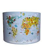 Hanglamp Wereldkaart Dieren Designed4Kids