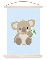 Kinderposter Koala Pastel A3 Designed4kids