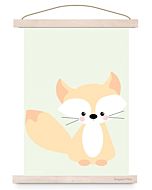 Kinderposter Vos Pastel A3 Designed4kids