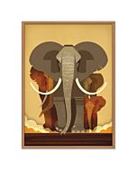 Kinderposter Olifanten 70 x 50 cm Dieter Braun
