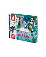 Kinderpuzzel Verrassingspuzzel Feest in de Jungle 20st Janod Verpakking
