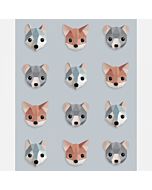 Kinderbehang Bosdieren Blauw Studio Ditte