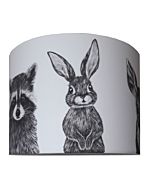 Kinderlamp Hanglamp Bosdieren Zwart Wit Designed4Kids