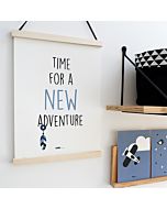 Kinderposter Adventure Blauw A3 ANNIdesign Sfeer
