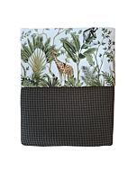Ledikantdeken Wafelstof Jungle Giraffe Little Dreamzzz