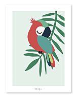 Kinderposter Papegaai Groen Lilipinso