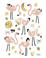 Muursticker Flamingo Maan Sterren Lilipinso