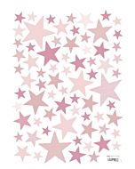 Muursticker Sterren Roze Lilipinso