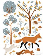 Muursticker Vos in het Bos Lilipinso 