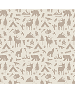 Little Amour Kinderbehang Wild Forest Naturel 