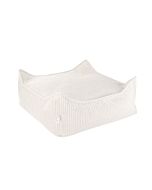 Poef Ottoman Corduroy Creme Wigiwama
