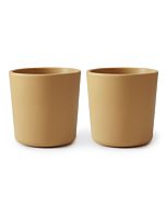 Kinderbeker Rond Mosterd Geel (set 2) Mushie