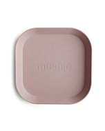 Kinderbord Vierkant Blush Roze (set 2) Mushie