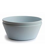 Kinderkom Rond Poeder Blauw (set 2) Mushie