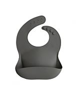 Siliconen Bib Slab Silver Sage Mushie
