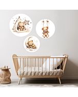 Set Muurcirkels Forex Lieve Beren Little Dreamzzz