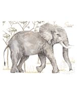 Muursticker Olifant Savanne Dekornik