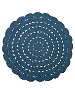 Kindervloerkleed Bloem Alma Donkerblauw Nattiot