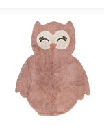 Kindervloerkleed Uil Roze Nattiot