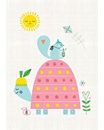 Kinderposter Schildpad Petit Monkey