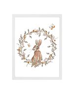 Kinderposter Bosdieren Konijn Aquarel Little Dreamzzz met Vlinders