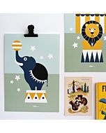 Kinderposter Circus Olifant ANNIdesign Sfeer