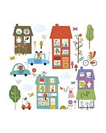 Muursticker City RoomMates