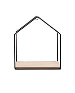 Wandplank Huis Zwart Metaal Sass Belle