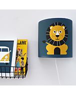 Wandlamp Leeuw Wild Life Donkerblauw ANNIdesign