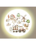 Ronde Wandlamp Boerderij 30 cm (Ø) Little Dreamzzz
