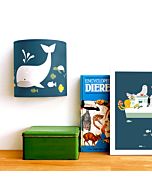 Wandlamp Walvis Blauw ANNIdesign Kinderkamer