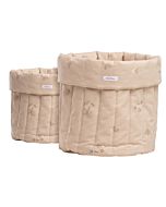 Opbergmand Poeder Beige (Set van 2) Wigiwama