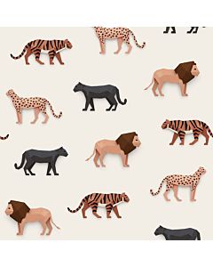 Kinderbehang Big Cats Creme Studio Ditte
