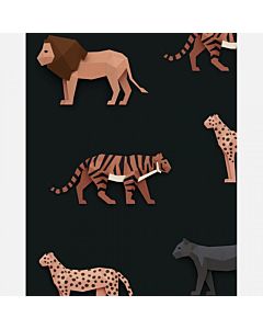 Kinderbehang Big Cats Donker Studio Ditte