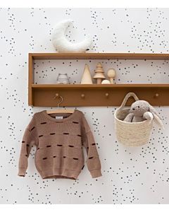 Kinderbehang Dottig Blauw Bibelotte