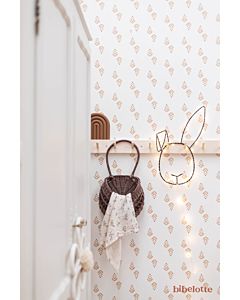 Kinderbehang Cappuccino Roze Bibelotte Kinderkamer