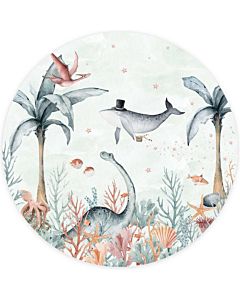Behangcirkel Vliegende Walvis Creative Lab Amsterdam