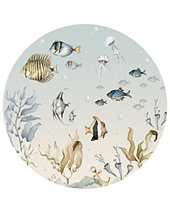 Muursticker Cirkel Vissen Dekornik