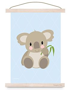 Kinderposter Koala Pastel A3 Designed4kids