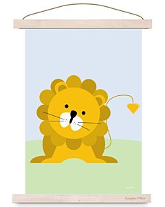 Kinderposter Leeuw Designed4kids