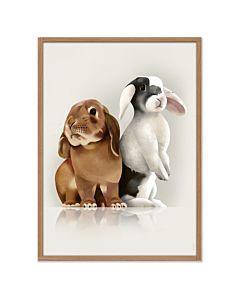 Kinderposter Konijnen 70 x 50 cm Dieter Braun