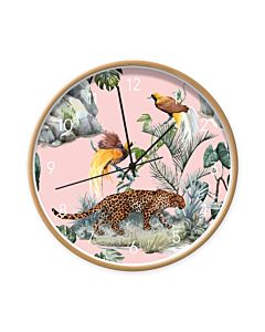 Kinderklok Wandklok Luipaard Vogels Dutch Sprinkles