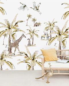 Kinderbehang Afrikaanse Safari Creative Lab Amsterdam Sfeer