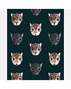 Kinderbehang Panter Donker Studio Ditte