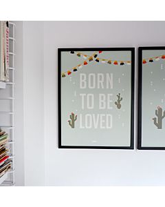 Kinderposter Loved Oudgroen A3 ANNIdesign