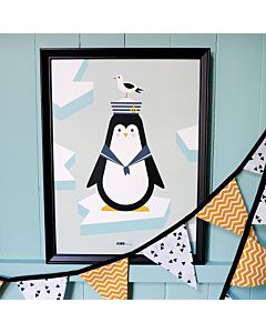 Kinderposter Pinguïn IJs ANNIdesign