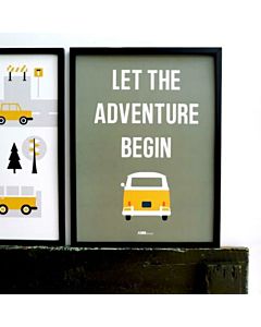 Kinderposter Safari Adventure Olijfgroen ANNIdesign Sfeer