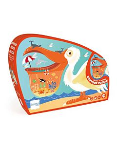 Kinderpuzzel Contour Pelikaan (24 st) Scratch
